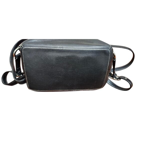 Vintage Coach Leather Drawstring Backpack Black Full Grain Leather - Picture 6 of 15